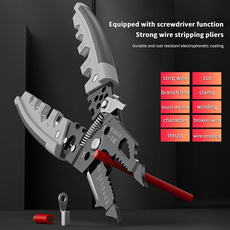 28 In 1 Professional Wire Stripper/Wire Crimping Tool, Wire Cutter, Wire Crimper, Cable Stripper, Wiring Tool