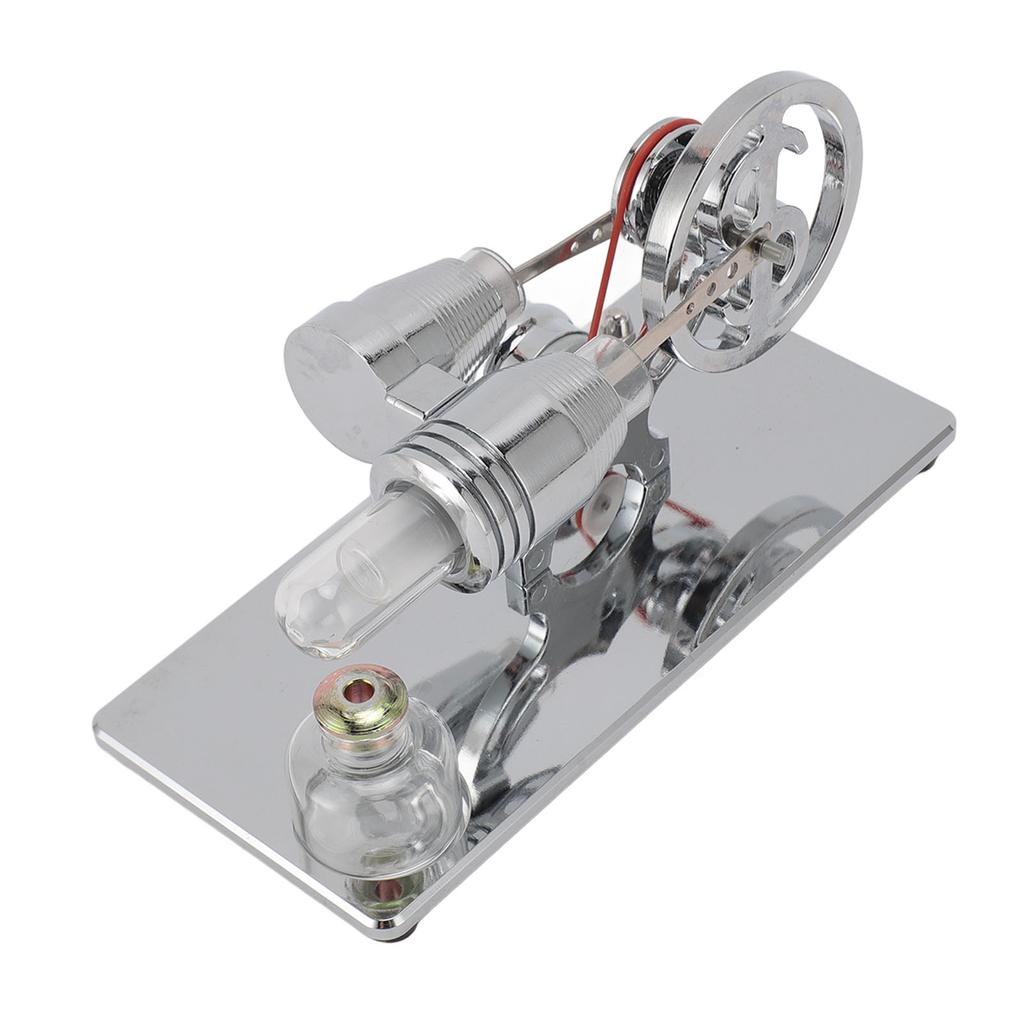 Sterling Engine Model with LED Bulb and Flywheel Stirling Engine Motor Model Educational Toy