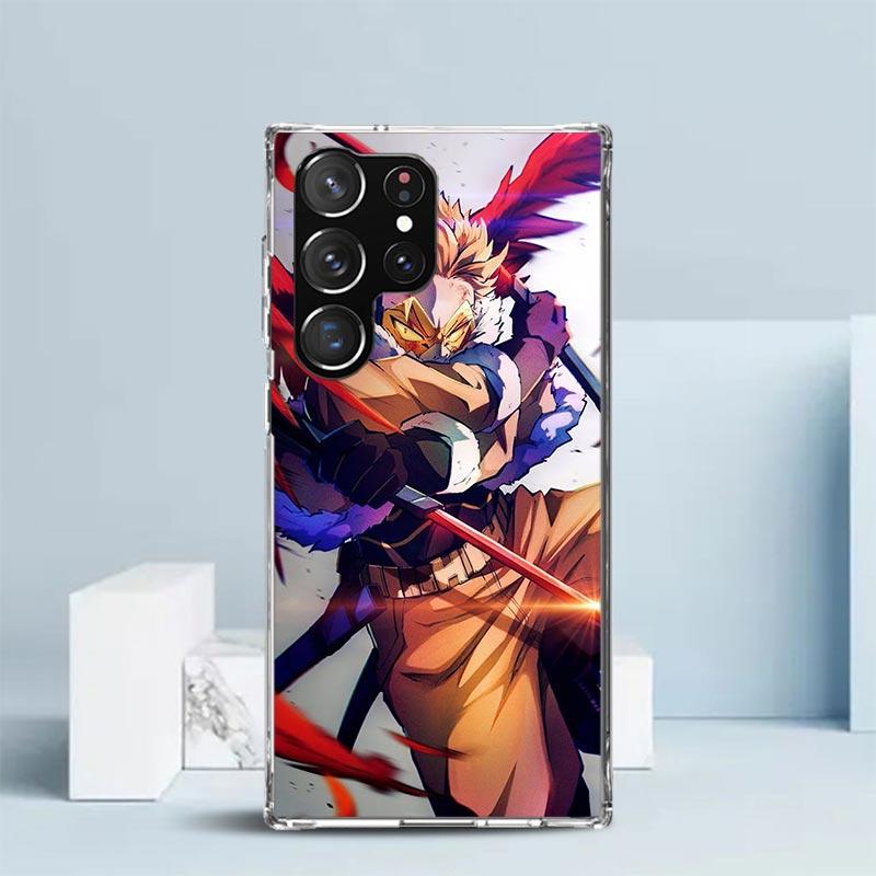 Hawks MHA My Hero A-Academy Soft Cover for Samsung Galaxy S25 Edge S26 S24 S23 Ultra Phone Case S22 S21 Plus S20 FE Print Patter