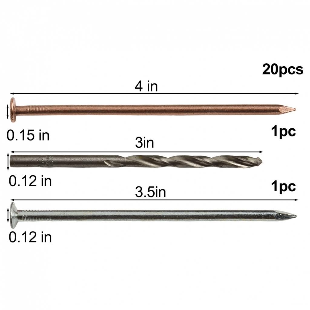 Effective Copper Nail Spikes 4 Inch Length for Tree and Stump Root Management