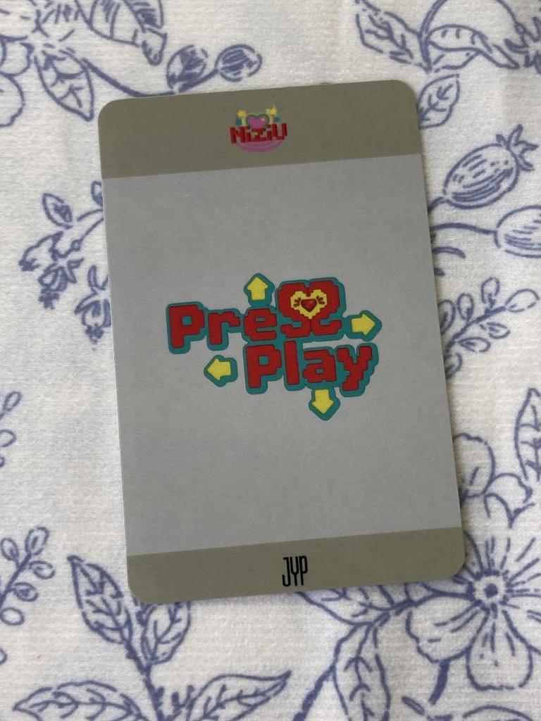 [USED] NiziU Ayaka Pre-recorded PressPlay 2nd Week Sanoku Trading Card