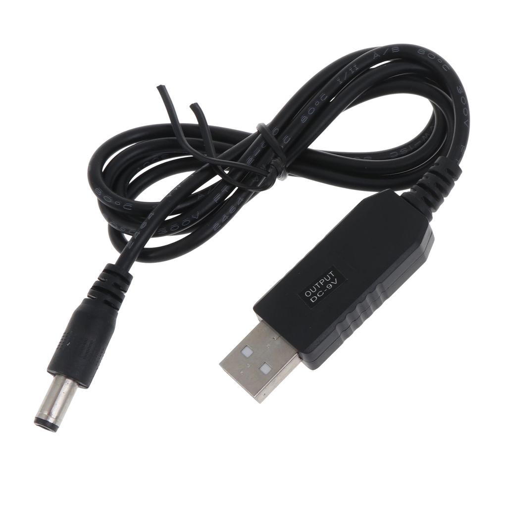 USB 5V auf DC 9V 5,5mm 2,1mm Power Boost Line Step Up Modul USB Power Adapter Anschlusskabel 2,1x5,5mm Konverter