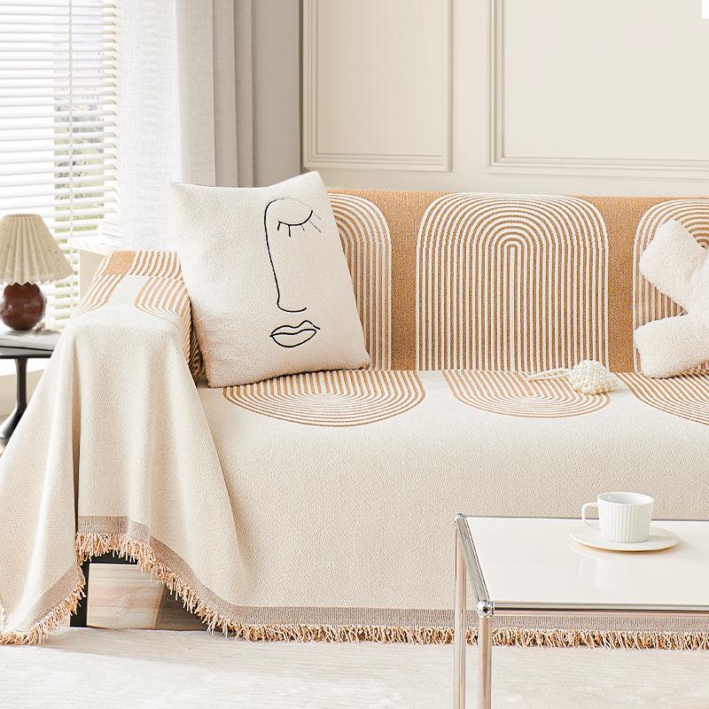 Chenille Sofa Cover Cloth Full Cover Four Seasons General Purpose Sofa Cushion Non-slip Leather Sofa Cover