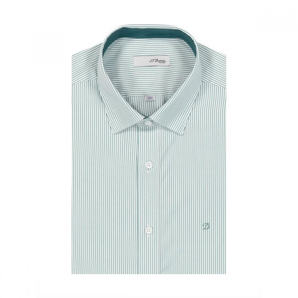 S.t. Dupont Slim Fit Short Sleeve Stripe Shirt Se4mm21hs312sge 105