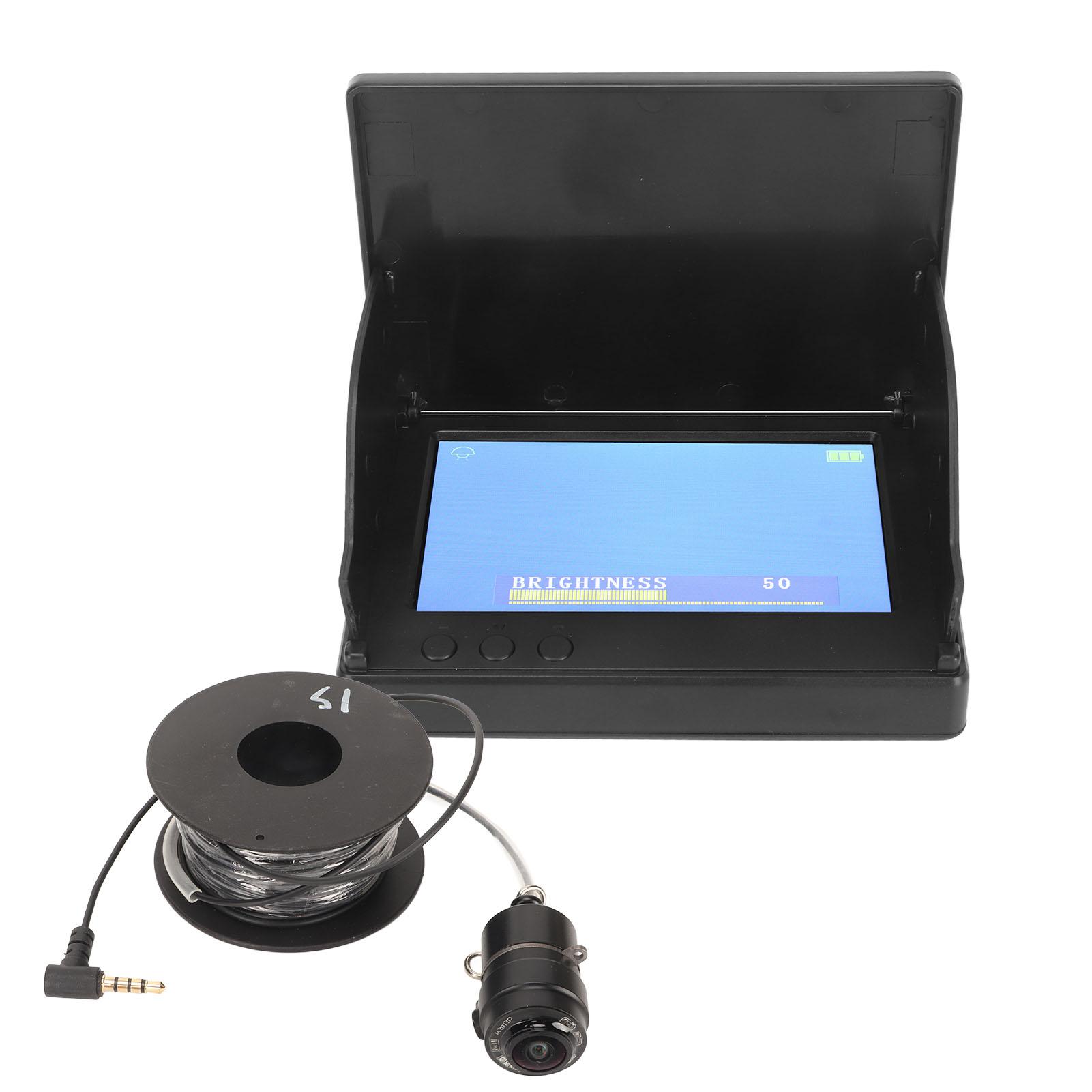 

Портативная подводная камера для рыбалки HD ночного видения IP67 водонепроницаемая 4.3-дюймовая ЖК-камера с углом обзора 190 градусов