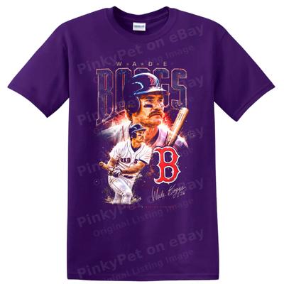 Wade Boggs Boston Red Sox Baseball Third Baseman Vintage Graphic T Shirt Tee