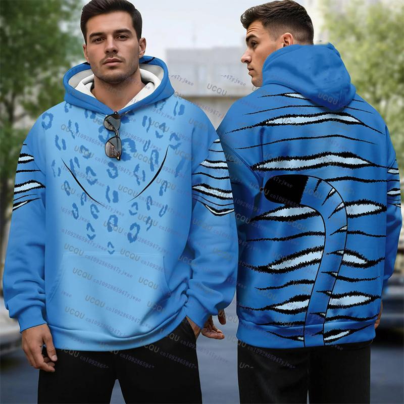 

KPop Demon Hunters Hoodie For Men Halloween the Tiger Outfit Cosplay Pullover Hoodie Autumn Winter 3D Print Pullover Sweatshirt 6XL