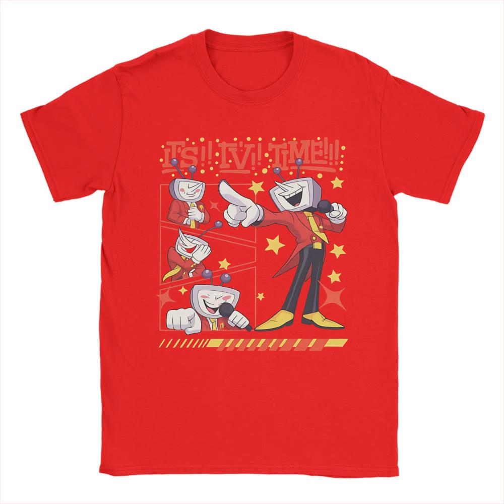 Tenna Deltarune Game It's TV Time Meme Merch men women printed T Shirts Cotton Tee New Arrival oversized fashion T-shirt Clothes