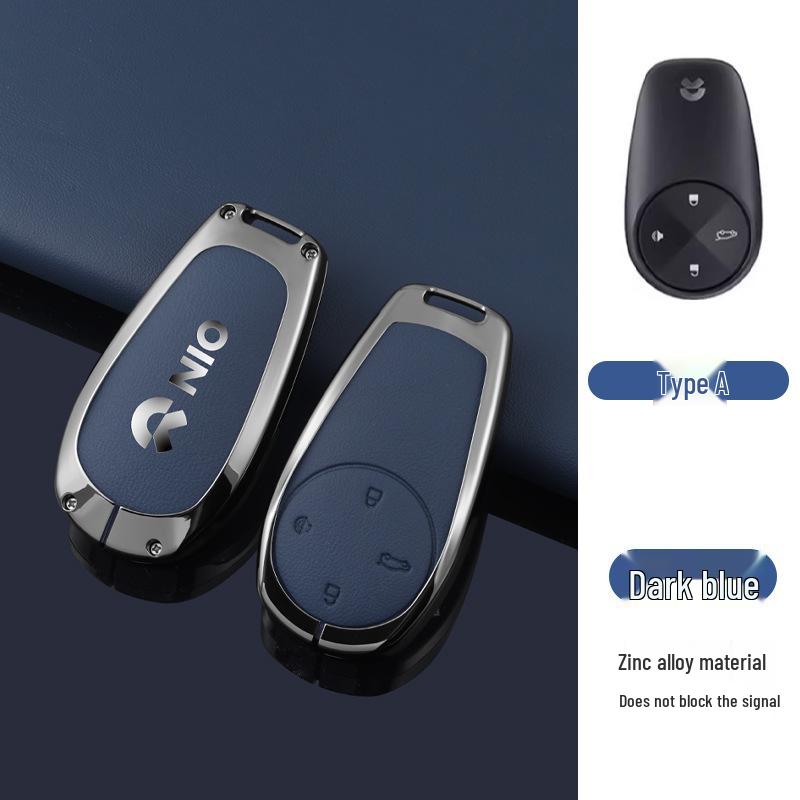 Nio Car Key Case: Anti-Lost Shell for ES7/ET5/ET7/ES6/EC6/ES8 Models - High-End Buckle for Men and Women