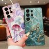Turtle Fish Print Case For Samsung S26 S25 Ultra S24 S23 FE S22 A15 A16 A17 A35 A36 A37 A54 A55 A56 A57 5G Magnetic For Magsafe Matte Cover