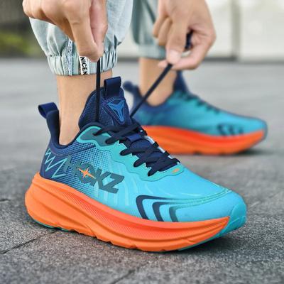 Men's Sports Shoes Thick Sole Running Shoes Breathable High Quality Soft Sole Outdoor Sports Leisure Mesh Men's Running Shoes