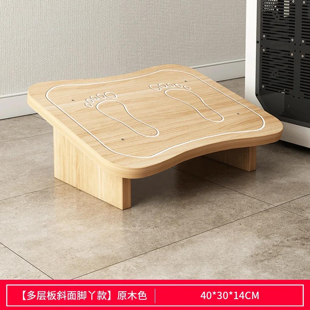 Office Footstool Household Creative Tiptoe Piano Footstool Ergonomic Footrest Under Computer Desk Footrest Wooden Foot Pedal New