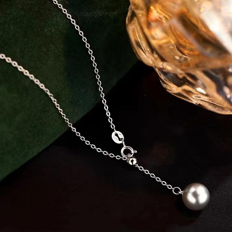 2024 Luxurious Pearl Clavicle Choker: 925 Sterling Silver Necklace for Women