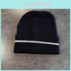 Knitted Hat Fluorescent Rolled Hem Design For Winter Warmth Stylish Cold Weather
