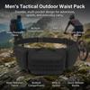 Men's Tactical-Waist Bag High-Density Nylon Fiber Outdoor Sports Durable Storage With Adjustable Strap