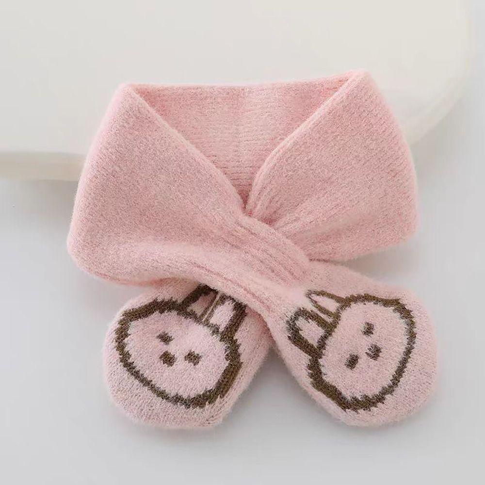 Windproof Kids Cap Scarf Plush Baby Hats Scarf Soft Ear Protection Cap Children Toddler Kids