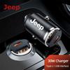 AHP2  Car Charger USB Type-C Fast Charging Power Adapter For Jeep Grand Cherokee Wrangler JK Gladiator Compass Renegade Patriot Libert