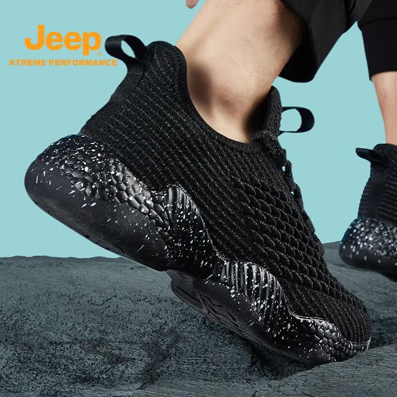 JEEP Men s Breathable Knitted Mesh Running Shoes 43