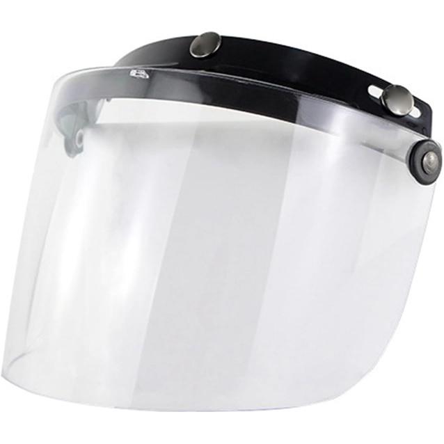 

Теплая шапка, ветрозащитный козырек на 3 кнопки, защита линзы для мотоциклетных шлемов, откидная, открытое лицо, противобликовые аксессуары чистый