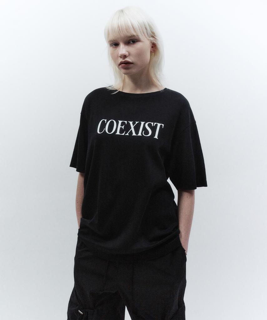 INSILENCE WOMEN Coexist T-Shirt Black