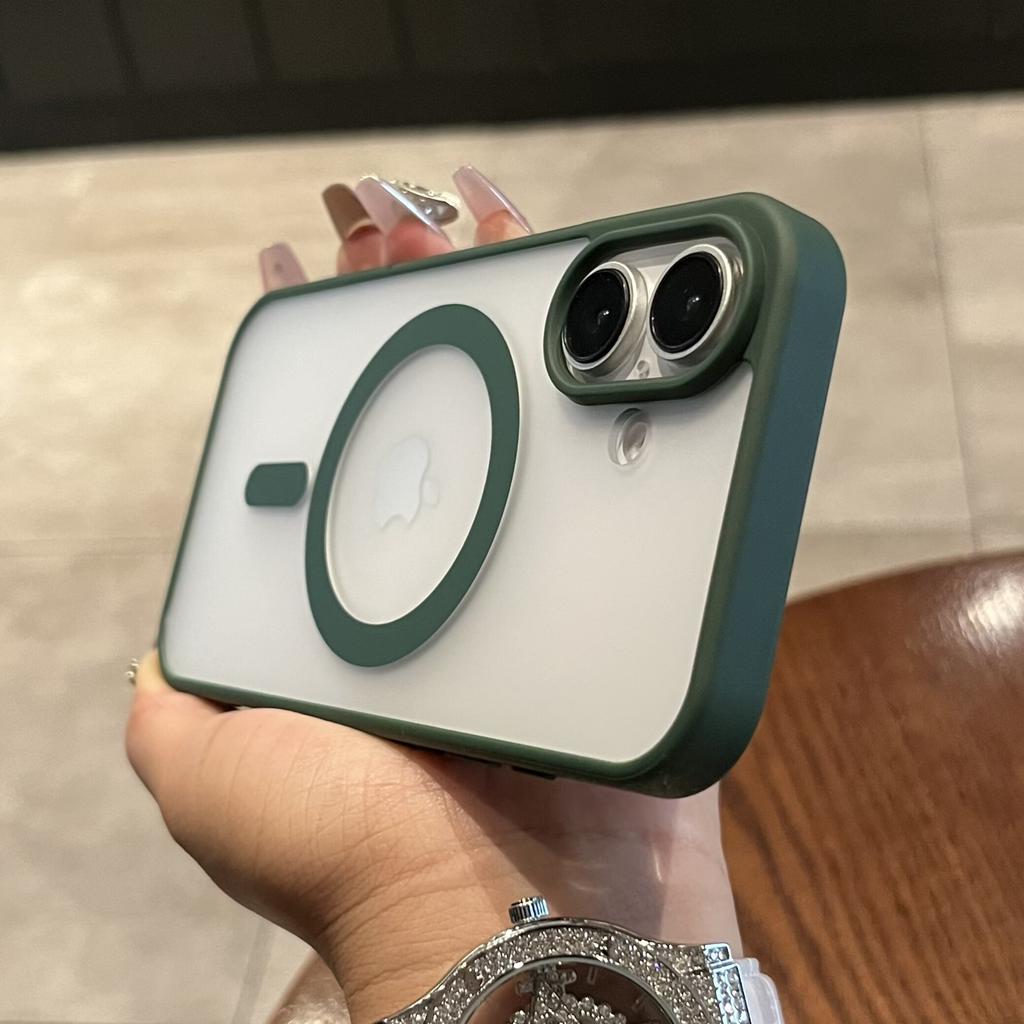 Luxury For Magsafe Wireless Charging Case For iPhone 16 13 14 15 Pro Max Clear Shockproof Magnetic Phone Cases Cover Accessories