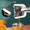 Zitronenpresse aus Edelstahl, manueller Entsafter für Zitrusfrüchte, Limette, Orange, robuster, ergonomischer Griff