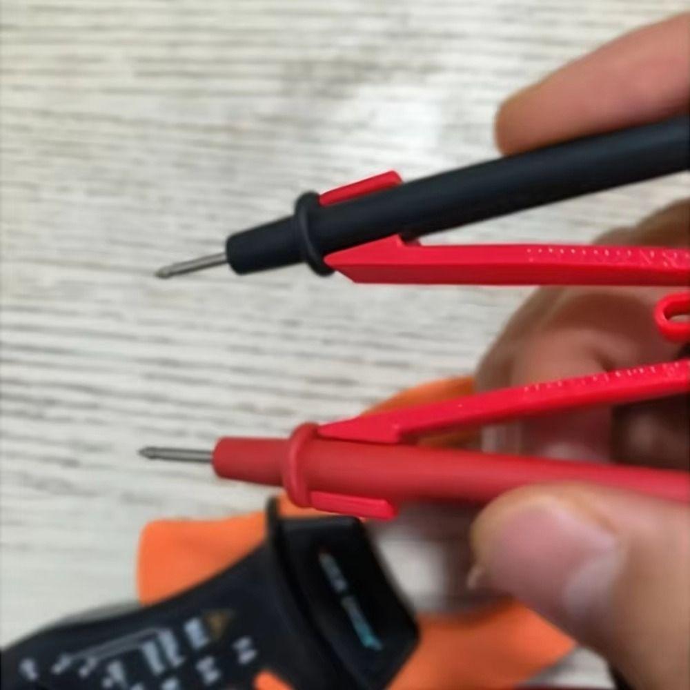 One-Handed Multimeter Probe Holder Calibration Ergonomic Meter Probes Clip Clampings Adjustable One-Handed Multimeter Aid