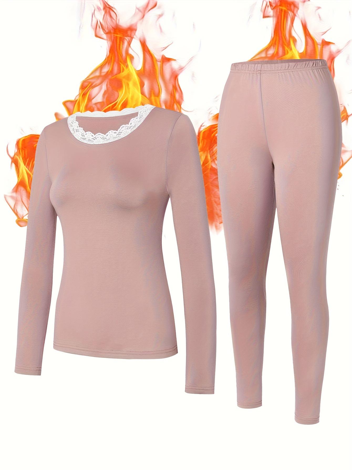 

Women s Autumn/Winter Lingerie Set: Long Sleeve Fashion Casual Top & Trousers Medium