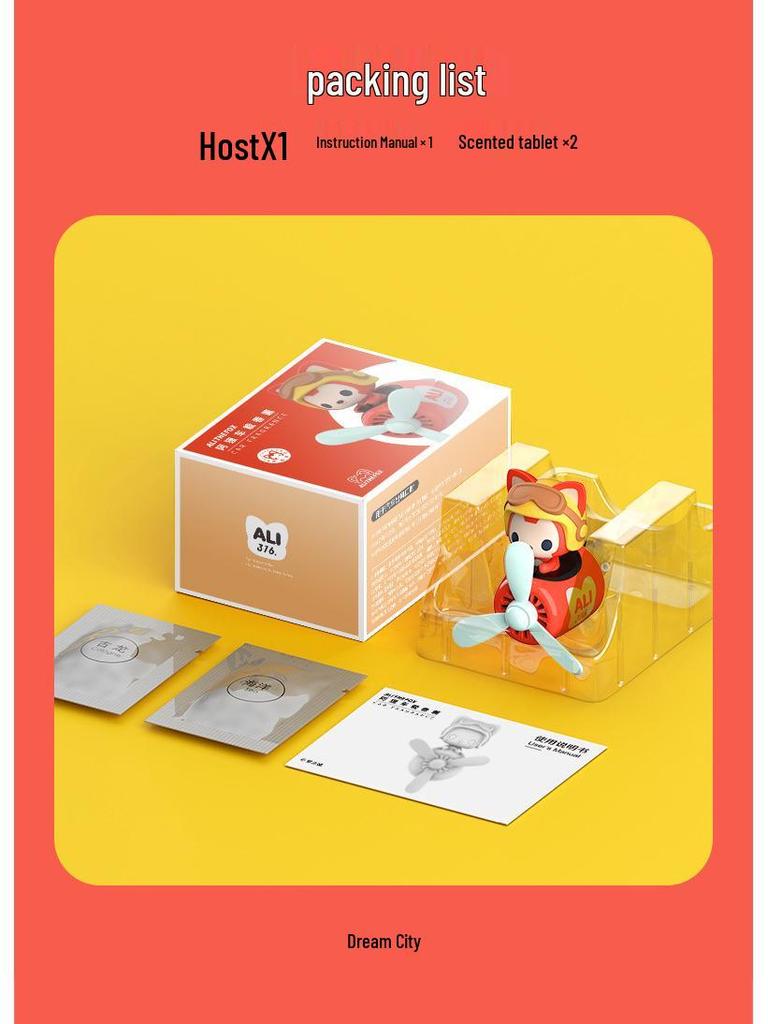Ahri Cartoon Airplane Vent Fan Air Freshener