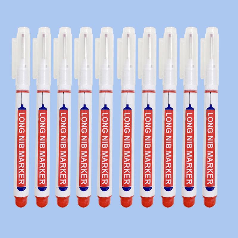 Long Nozzle Waterproof Marker for Woodworking & Tile Drilling