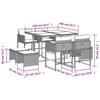 VidaXL Garden Dining Set with Cushions 9 Pcs, Patio Table and Chair, Patio Furniture, Outdoor Furniture, 3211139