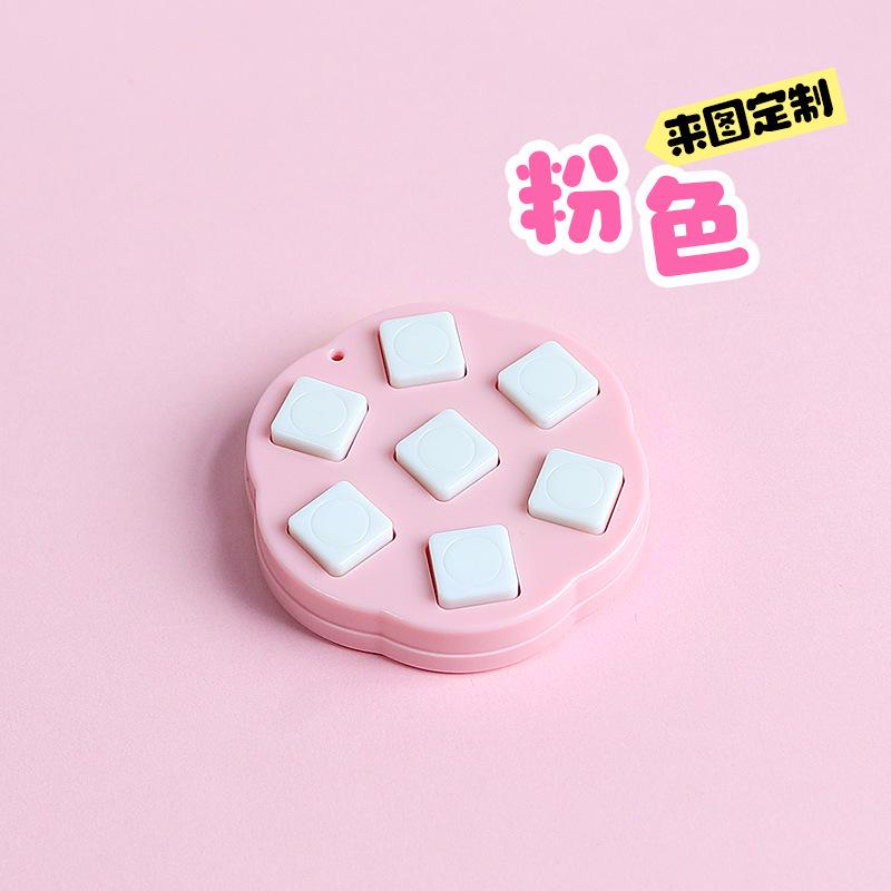 

Seven-Color Light-Sensitive Quick-Dry Stamp for Planner Stationery & Cute Flower Disc Storage