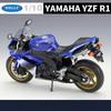 WELLY 1/10 YAMAHA YZF-R1 Alloy Racing Motorcycle Model Diecasts Metal Sports Motorcycle Model High Simulation Childrens Toy Gift