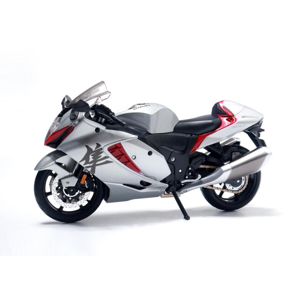 Maisto 1:Modellino Diecast Moto 12 Suzuki Hayabusa 2022, Argento