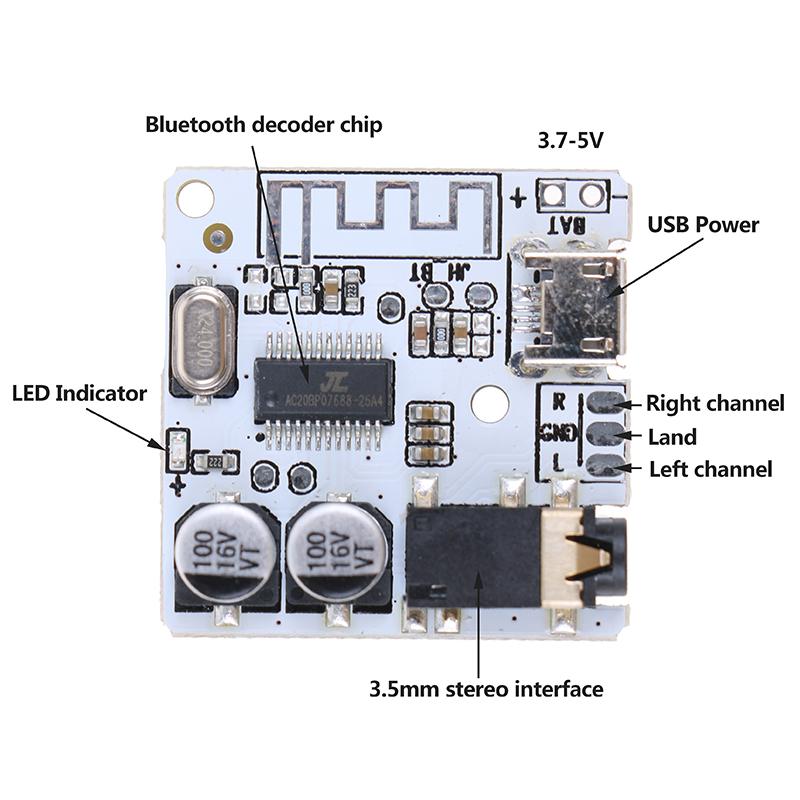 Buy Bluetooth 5.0 Audio Receiver Board Mp3 Lossless Decoder Board ...