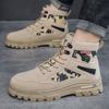 2025 Autumn New British Style Men's Martin Boots Versatile Tooling Boots Men's High-top Platform Trendy Men's Shoes