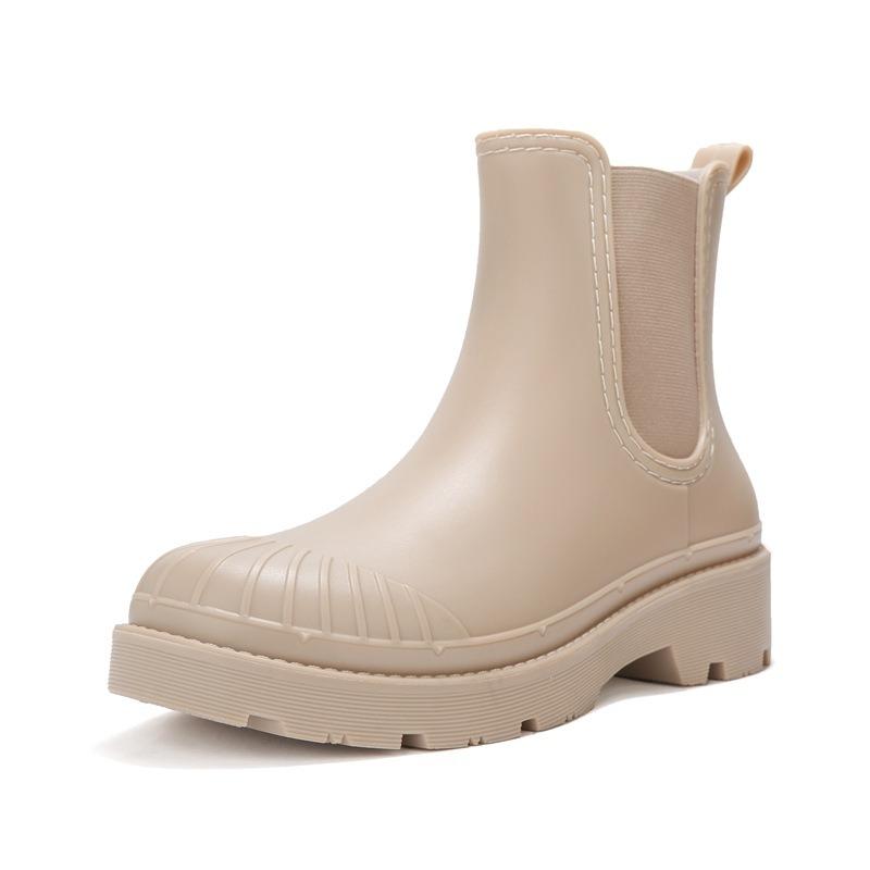 Chelsea fashion rain shoes women's platform rubber shoes environmentally friendly materials wear versatile work waterproof shoes women