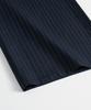 BRENSON Fluid Stripe Single-Pleat Slacks (Navy)