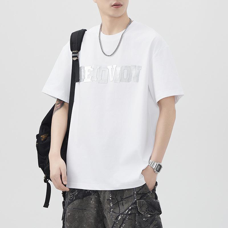 New Summer Printed Short-sleeved T-shirt for Men's Loose Japanese Casual T-shirt