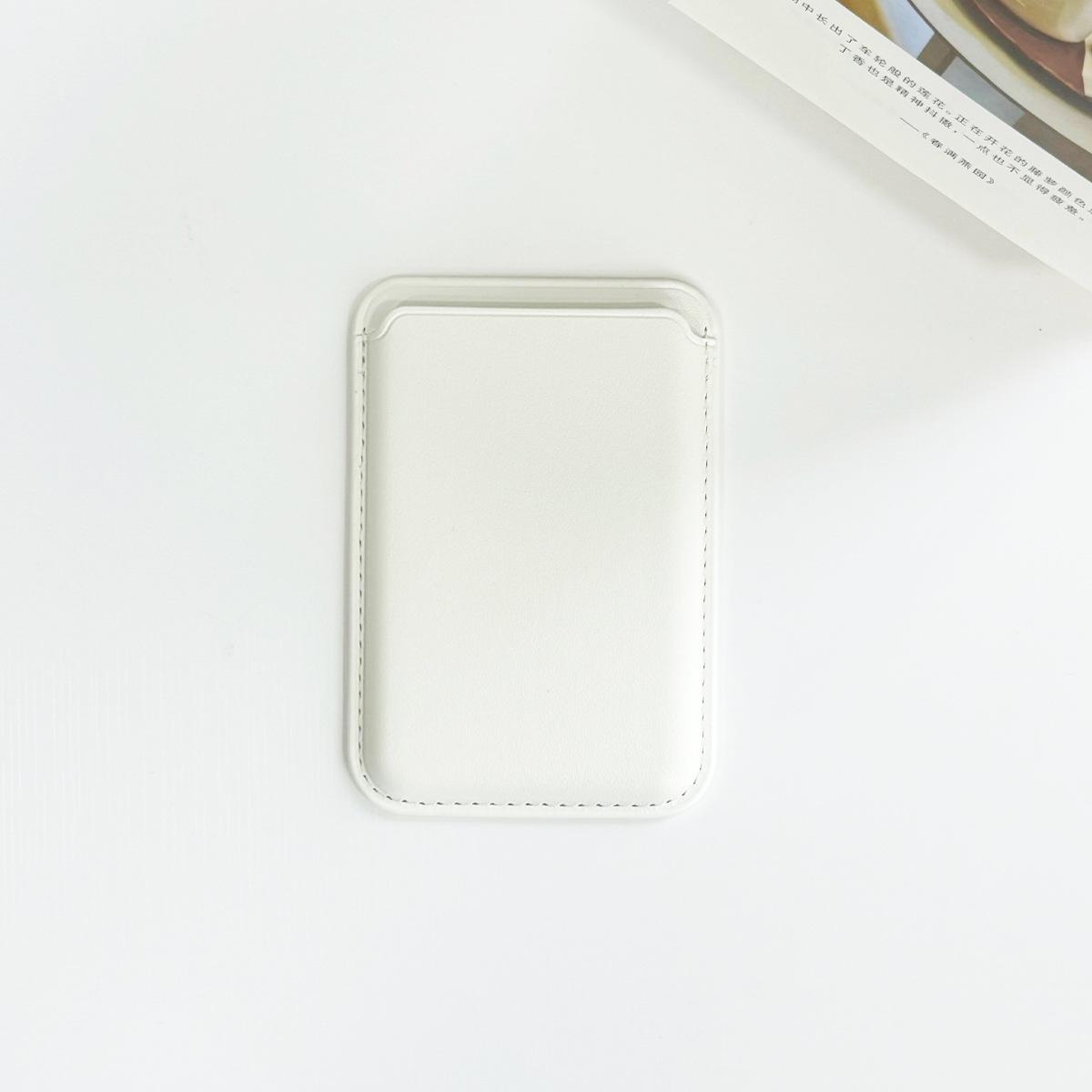 iPhone 17 Кожаный держатель для карт MagSafe - Магнитный кошелек для карт из ПУ кожи - Наклейка