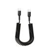 Type C To C Spring Data Cable Flexible Chargeing Wire Portable Mobile Phone Charging Cable