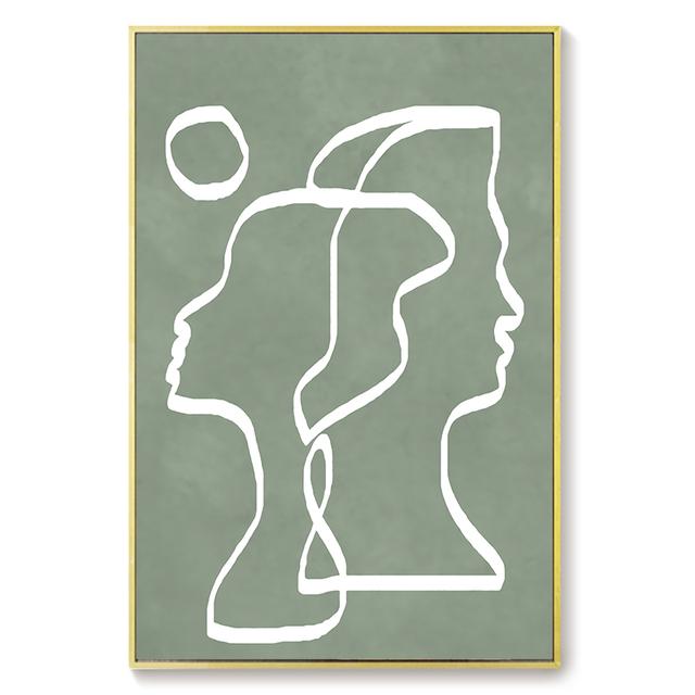 Abstract Line Drawing Pictures Home Decor Nordic Canvas Painting Wall Art Figure Love Posters and Print for Living Room Aisle