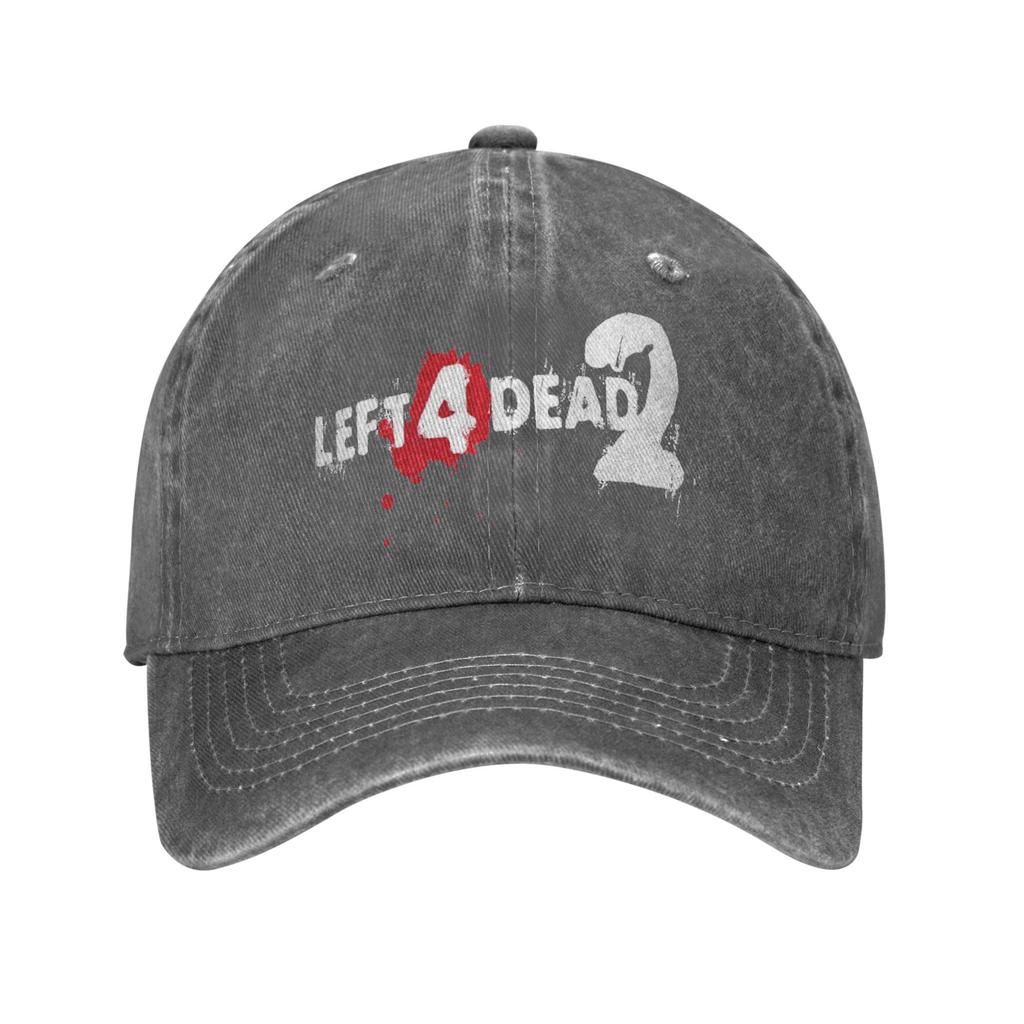 Left 4 Dead 2 Squad Print Caps Unisex Women Cotton  Trucker Hat Lerisure Headwear Baseball Cap Adjustable
