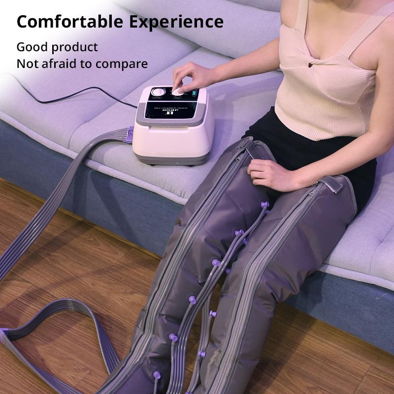 Home Portable Electric Air Compression Massager 6 Chamber for Leg Arm Waist Foot Lymphatic Drainage Massager Blood Circulation