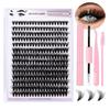 Diy Segmented Fried Hair Single Cluster False Eyelashes 14 Rows Large Capacity Daily Makeup