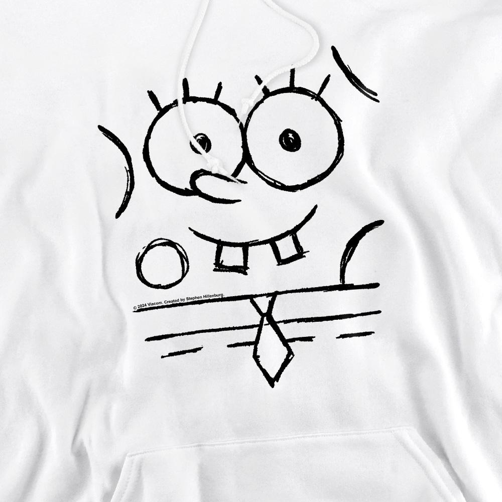 SpongeBob SquarePants Mens Sketch Smile Hoodie