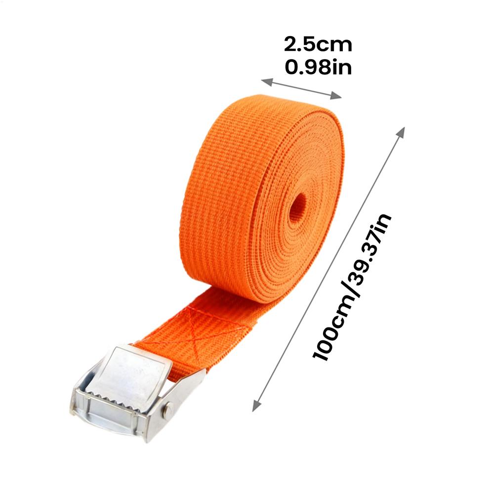 Heavy Duty Tie Down Straps Adjustable Zinc Alloy Buckle Belt for Motorcycle Cargo Truck Trailer Kayak Roof Luggage Boat