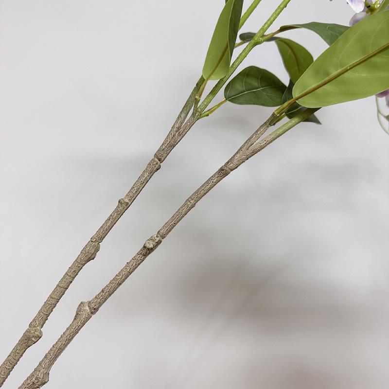 Arranjo de Flores de Jasmim em Crepe de Luxo - Adereço de Decoração para Interiores