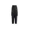 Originals Trefoil Three Stripes Drawstring Casual Cargo Pants Women Black IR9796