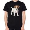 Jack Russell Puppy T Shirt Cute Dog Top Vintage Stretched Casual Soft Graphic Stylish Breathable Homme Unisex